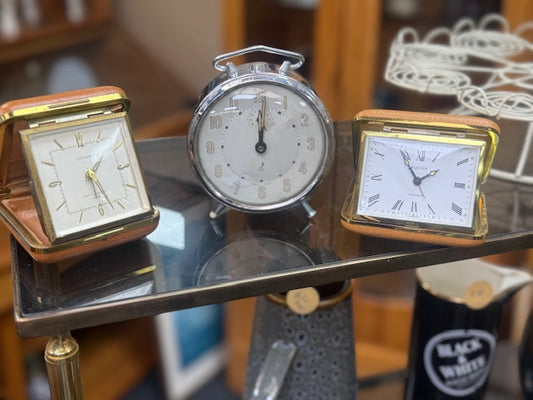 2 Europa Travel Alarm clock 7 jewels and 2 jewels