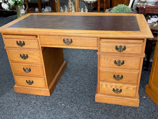 Quality made Solid Oak Bankers Desk