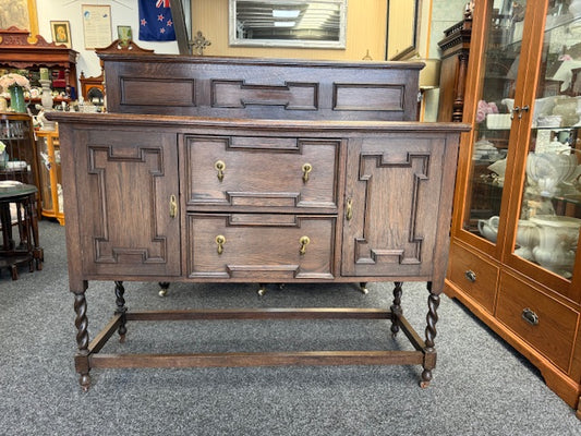 G Marshall Ltd Oak Jacobean Barley Twist Buffet