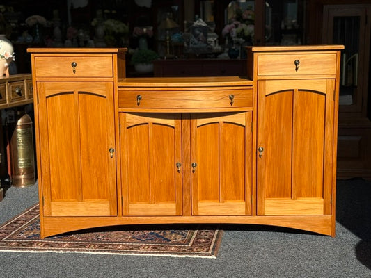 Stunning Vintage Rimu Sideboard Buffet