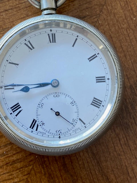 USA 1925 Waltham Sterling Silver Pocket-watch Aaron Lufkin Dennison