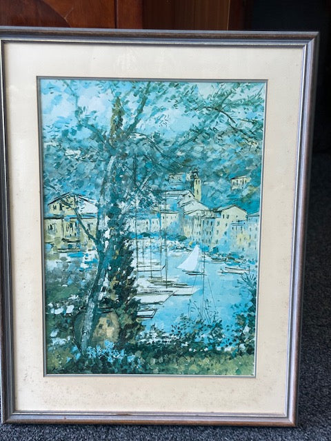 'Portofino' Signed By Michele Cascella