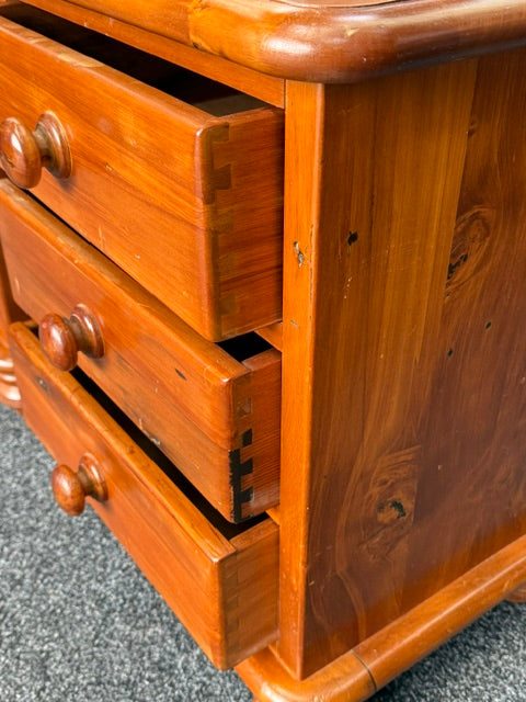 Pair of Woodpeckers Bedside Cabinets Recycled Rimu