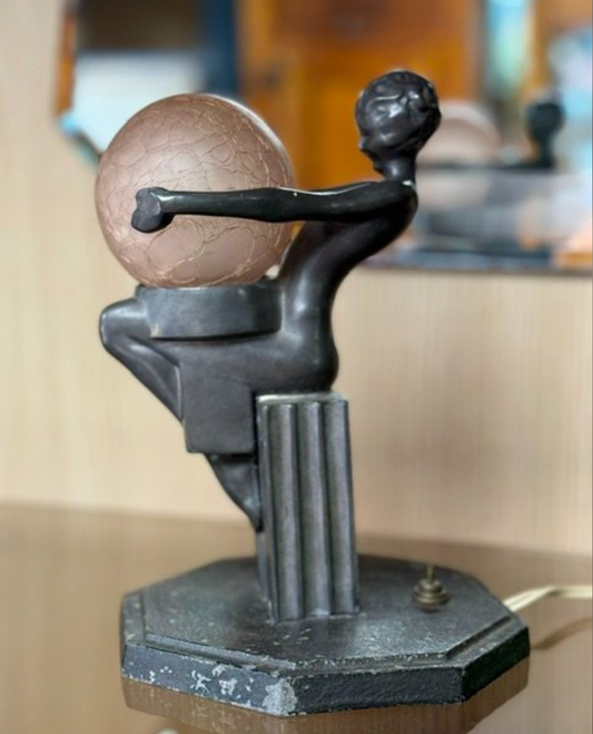 Art Deco Lamp Possibly Max le Verrier lamp