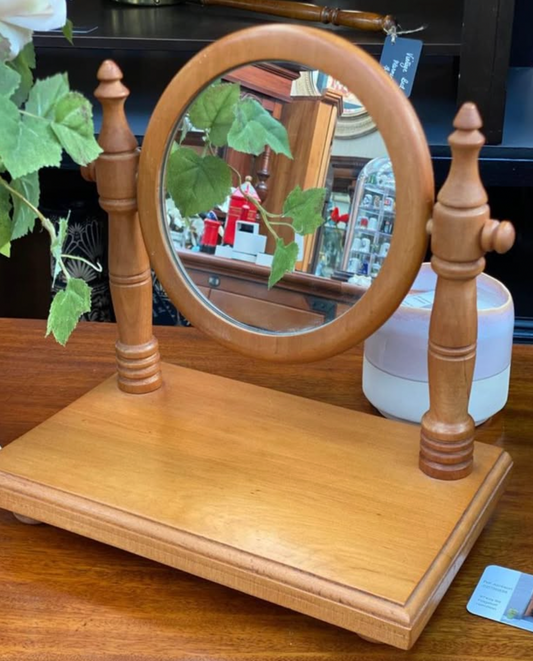 Small Rimu Cheval Mirror for on top of a Drawer