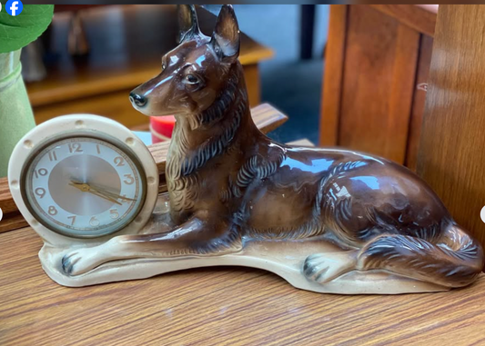 Large Super cool West German dog clock
