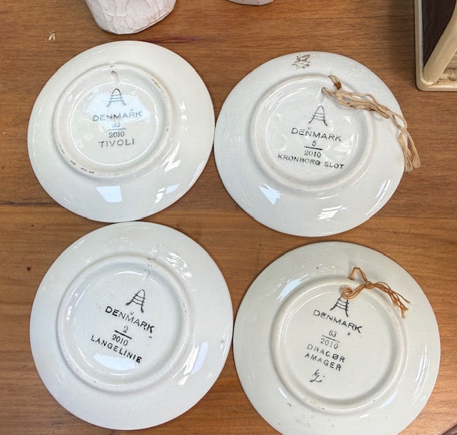 4x small Royal Copenhagen Plates