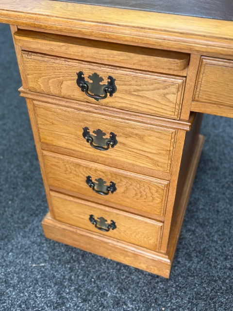 Quality made Solid Oak Bankers Desk