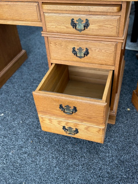 Quality made Solid Oak Bankers Desk