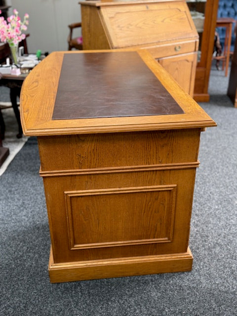 Quality made Solid Oak Bankers Desk