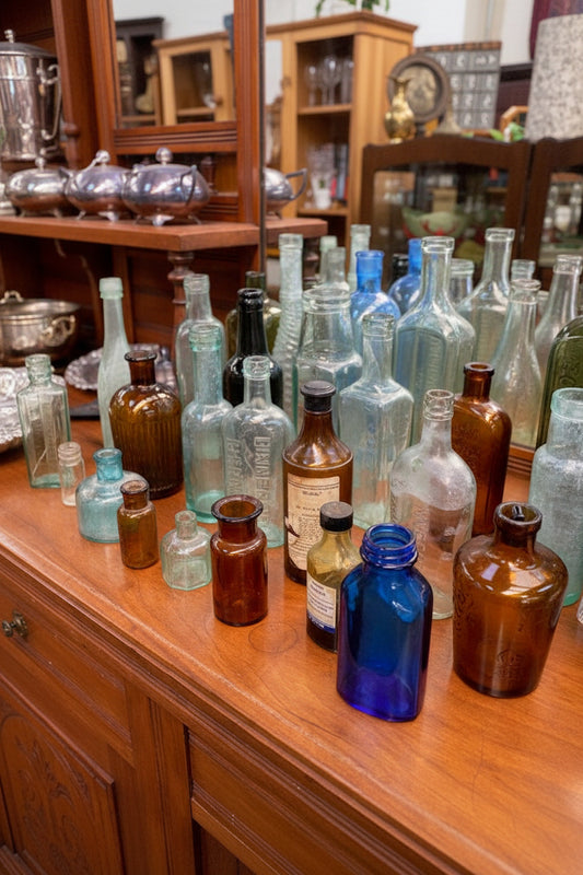 Antique and Vintage Chemist Pharmacist bottles