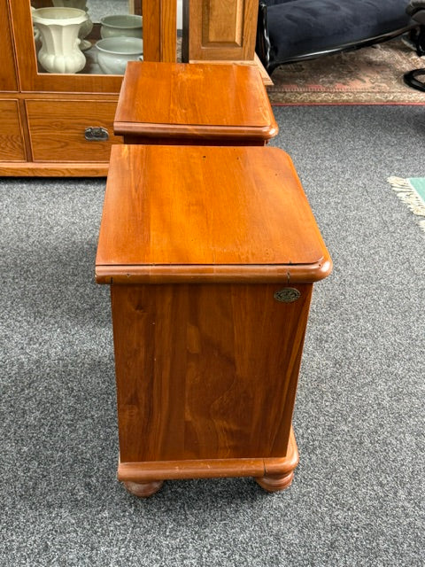 Pair of Woodpeckers Bedside Cabinets Recycled Rimu