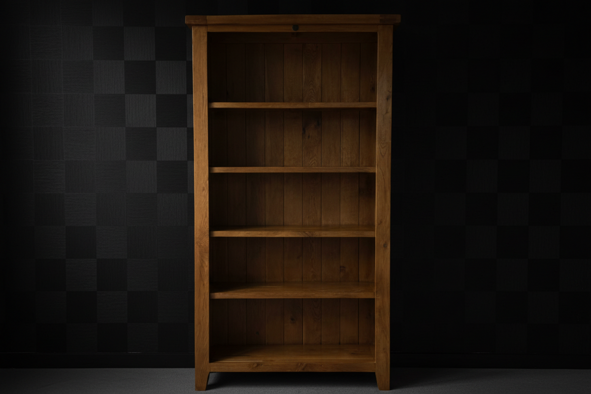 5 tier Oak Valley Oak Bookcase