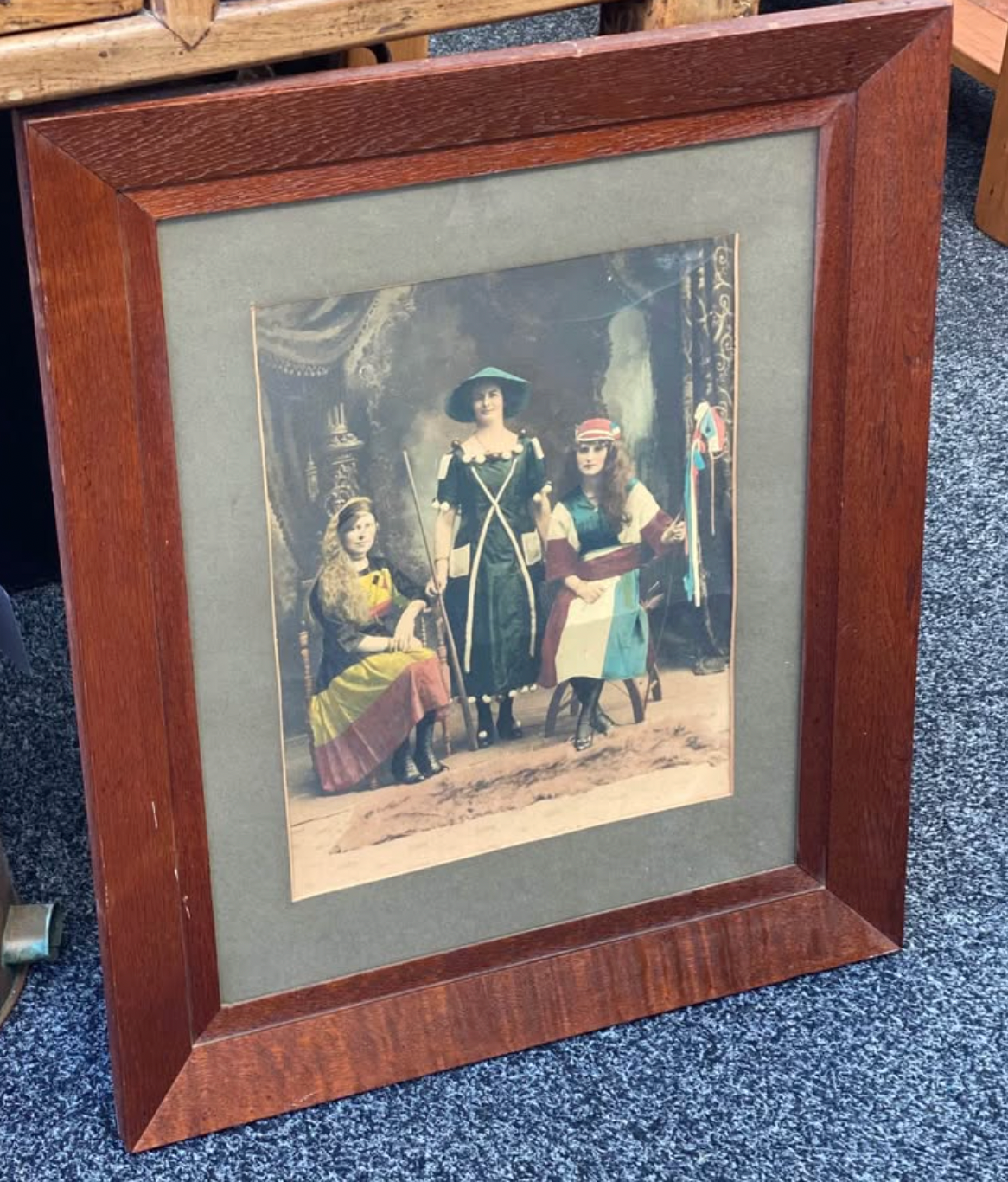Vintage American Film Colourisation in Oak Frame